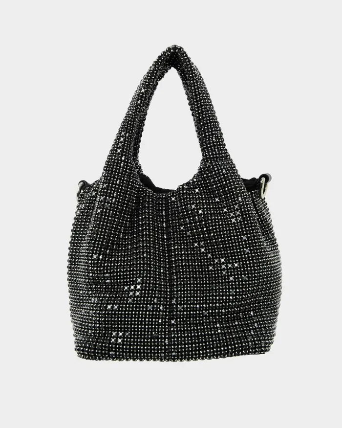 Forcast Kendall Crystal 2 Way Bag Metallicblack Women Bags