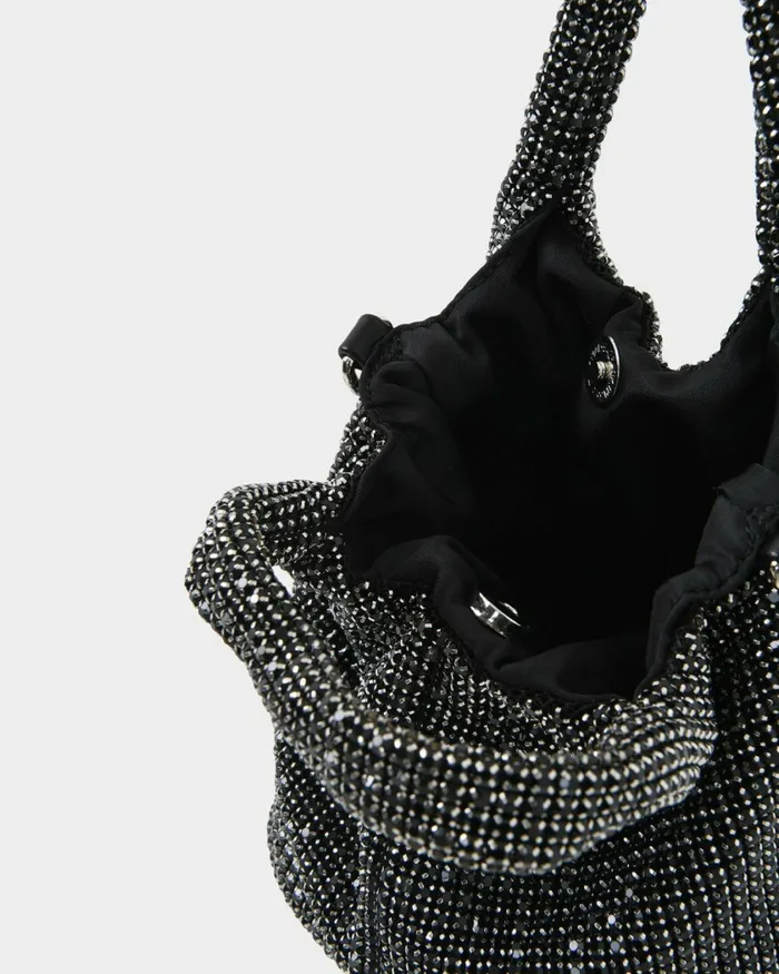 Forcast Kendall Crystal 2 Way Bag Metallicblack Women Bags