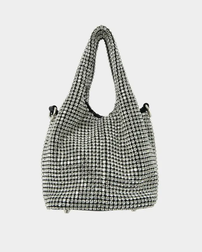 Forcast Kendall Crystal 2 Way Bag Metallicblack Women Bags