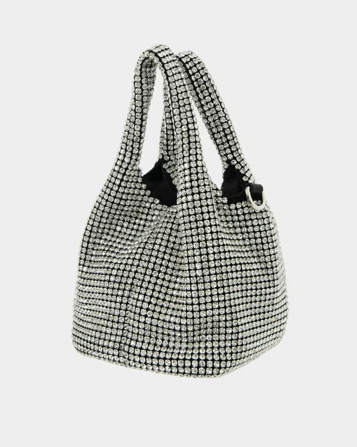 Forcast Kendall Crystal 2 Way Bag Metallicblack Women Bags