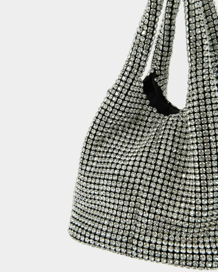 Forcast Kendall Crystal 2 Way Bag Metallicblack Women Bags