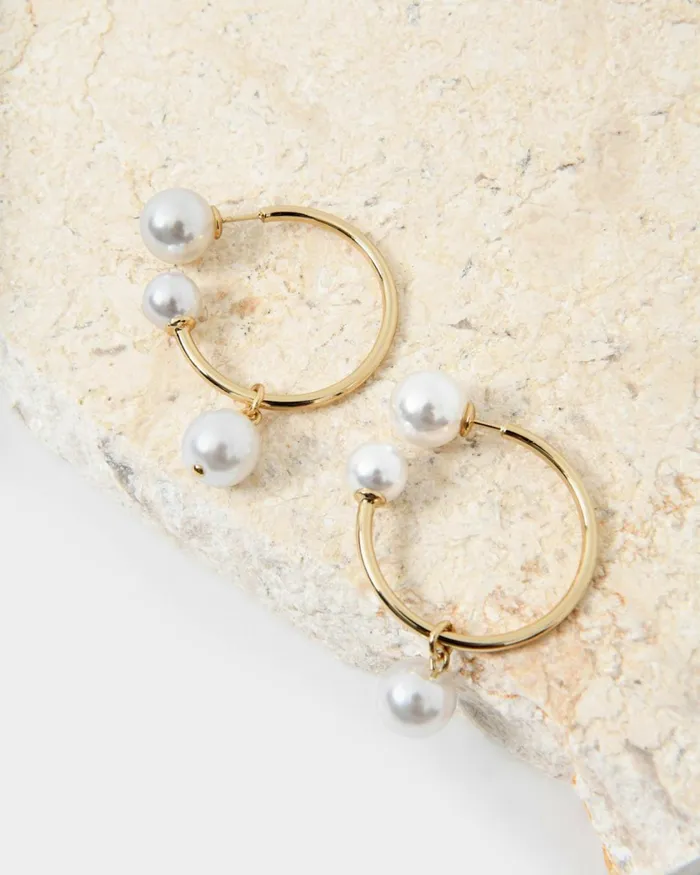 Forcast Kyrie 16k Gold Plated Earrings Gold Women Earrings