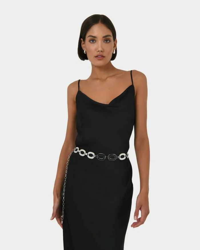 Forcast Lareina Chain Belt Silver Women Belts