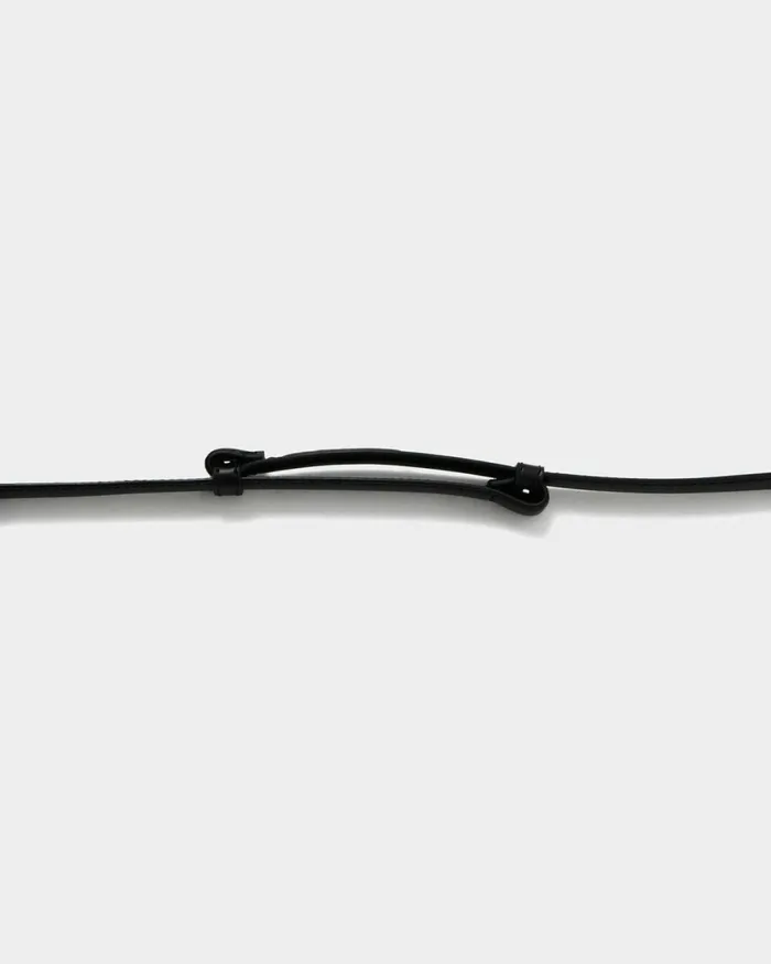 Forcast Lauren Leather Adjustable Belt Black Women Belts