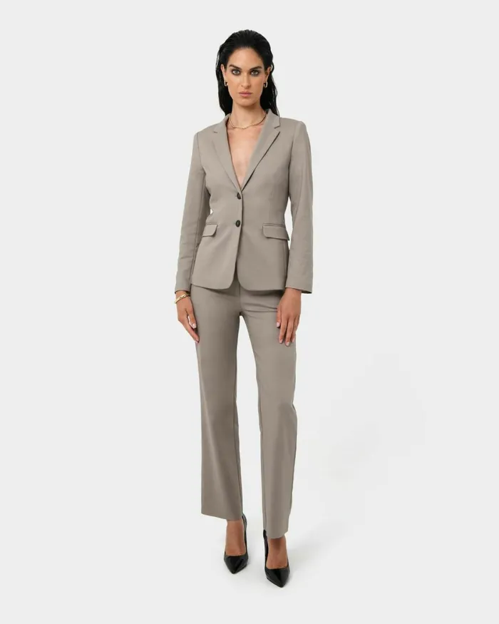 Forcast Lauren Single Breasted Jacket Stonemidnightblack Women Jackets and Blazers