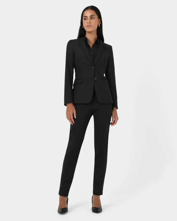 Forcast Lauren Single Breasted Jacket Stonemidnightblack Women Jackets and Blazers