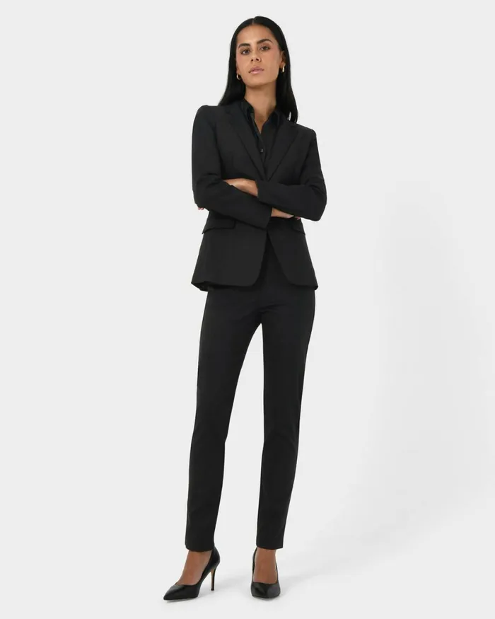 Forcast Lauren Single Breasted Jacket Stonemidnightblack Women Jackets and Blazers