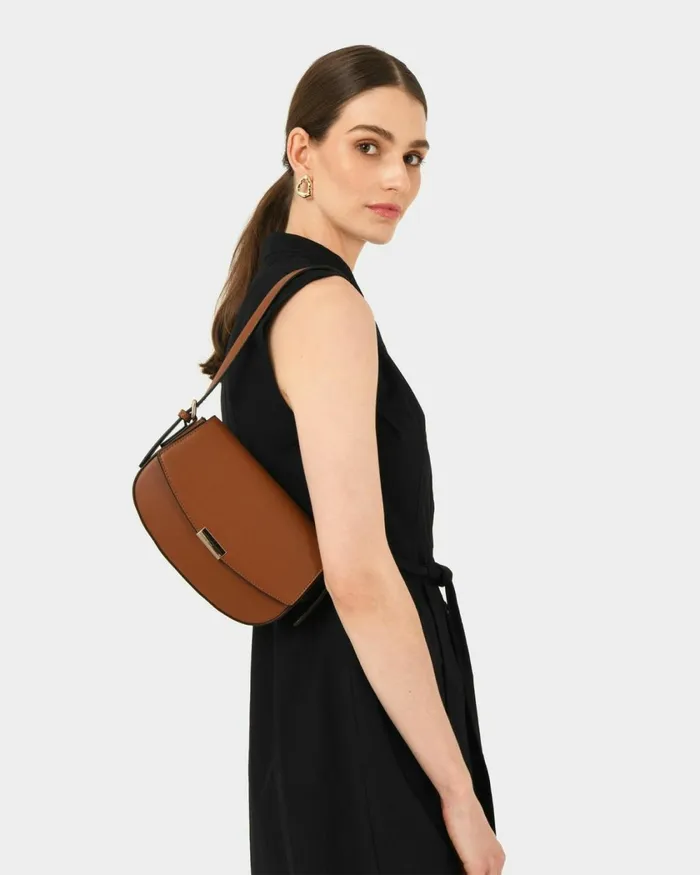 Forcast Leanna Shoulder Bag Tan Women Bags