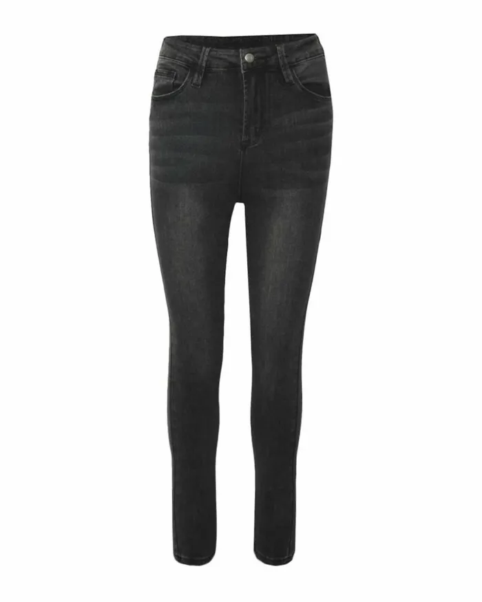 Forcast Lesley Skinny Jean Indigoblack Women HighWaisted Pants
