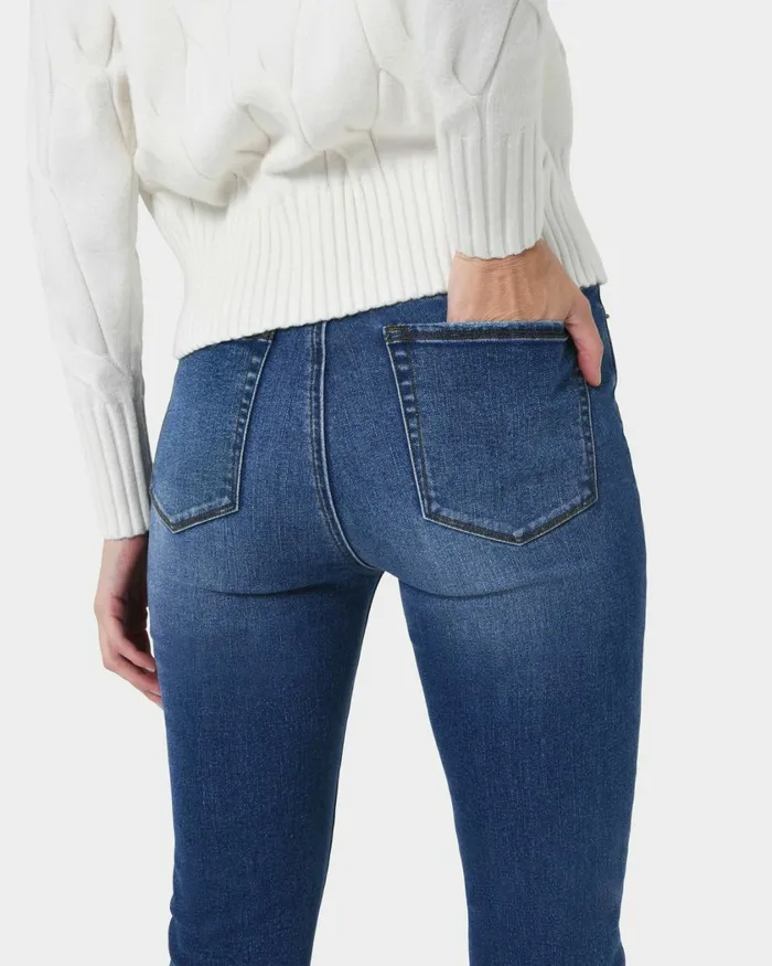 Forcast Lesley Skinny Jean Indigoblack Women HighWaisted Pants