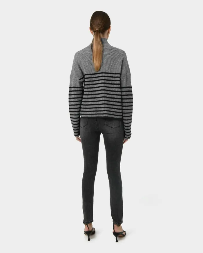 Forcast Lesley Skinny Jean Indigoblack Women HighWaisted Pants