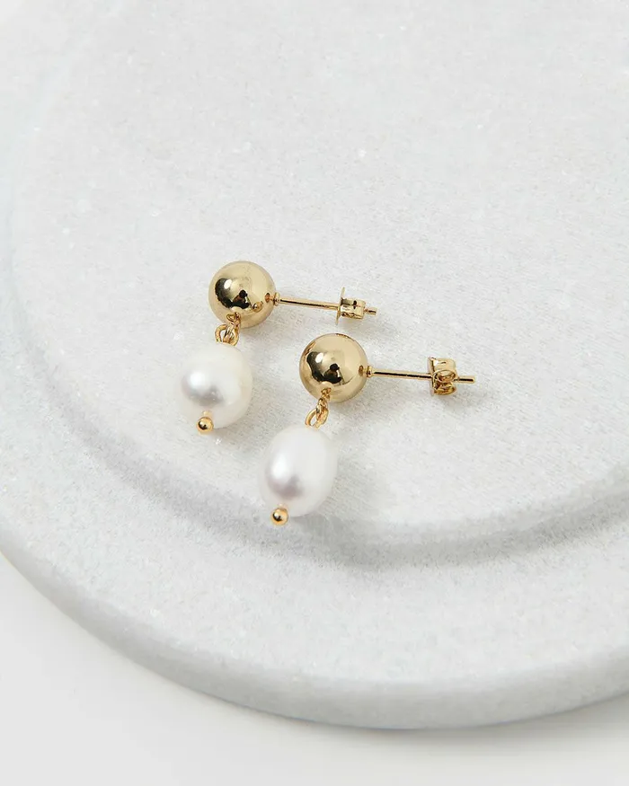 Forcast Lesly 16k Gold Plated Earrings Gold Women Earrings
