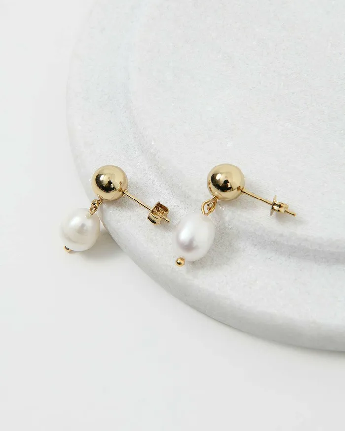 Forcast Lesly 16k Gold Plated Earrings Gold Women Earrings