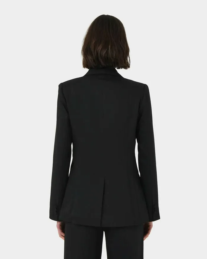Forcast Lexee Double Breasted Blazer Black Women Jackets and Blazers