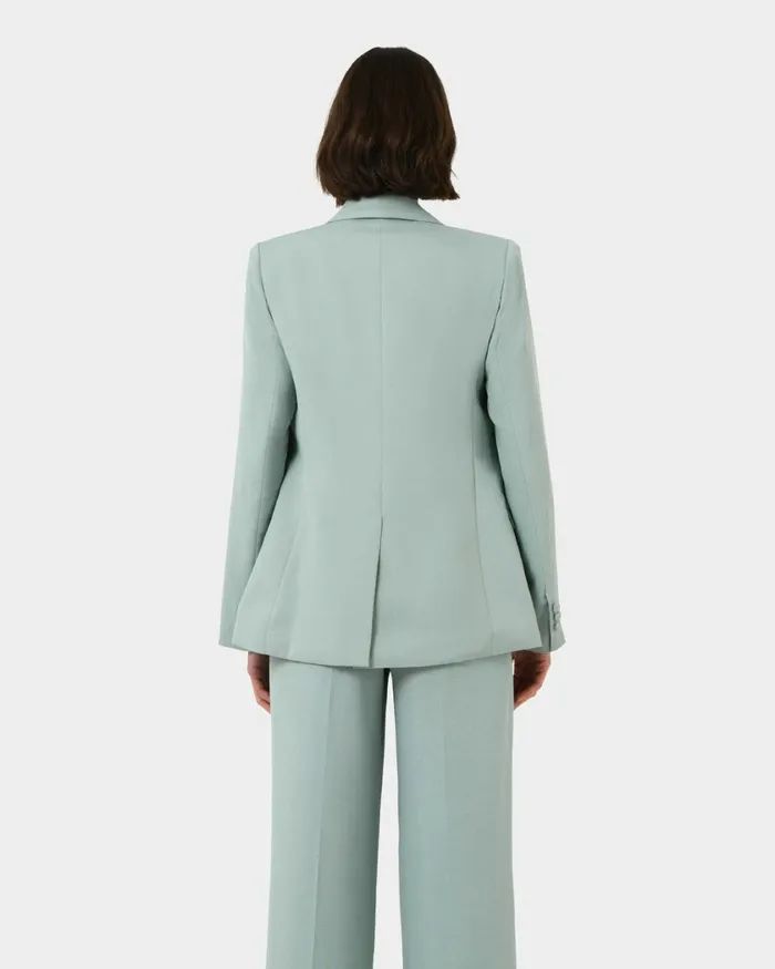 Forcast Lexee Double Breasted Blazer Sage Women Jackets and Blazers