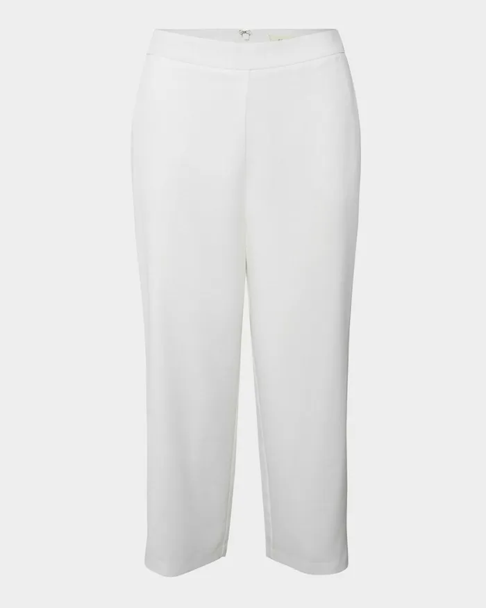 Forcast Lexee Highwaist Culotte Tobaccomochaivoryblack Women Cropped Pants