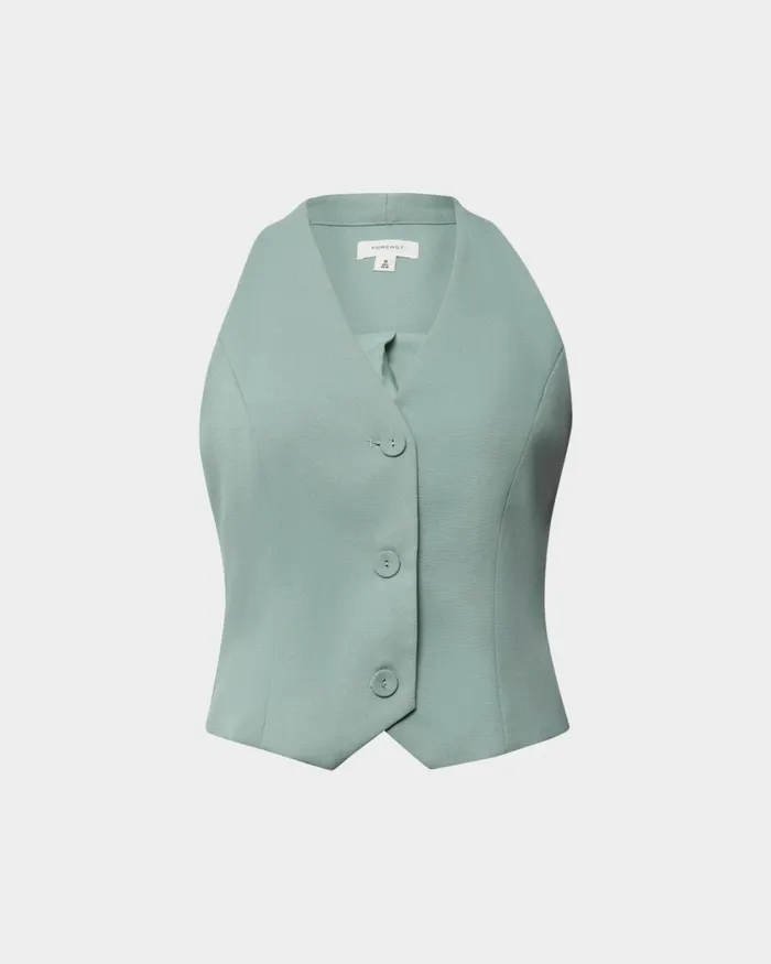 Forcast Lexee Tailored Vest Sage Women TShirts and Tops