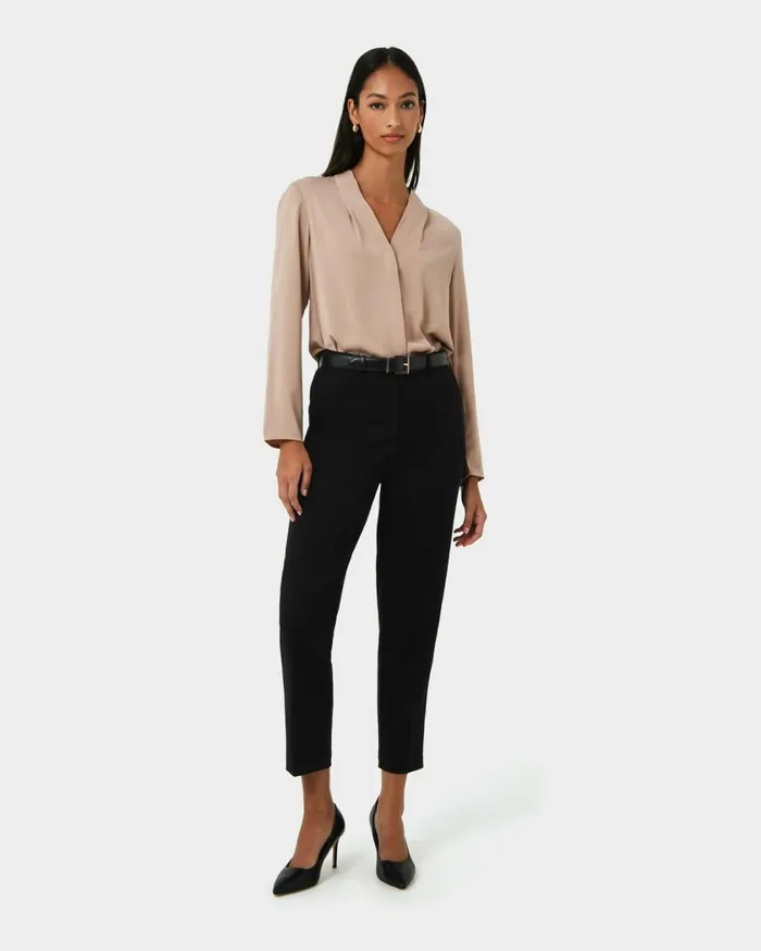Forcast Lilian 2 Long Sleeve Blouse Light Coralsand Beigeecruivorylight Seafoamblack Women TShirts and Tops