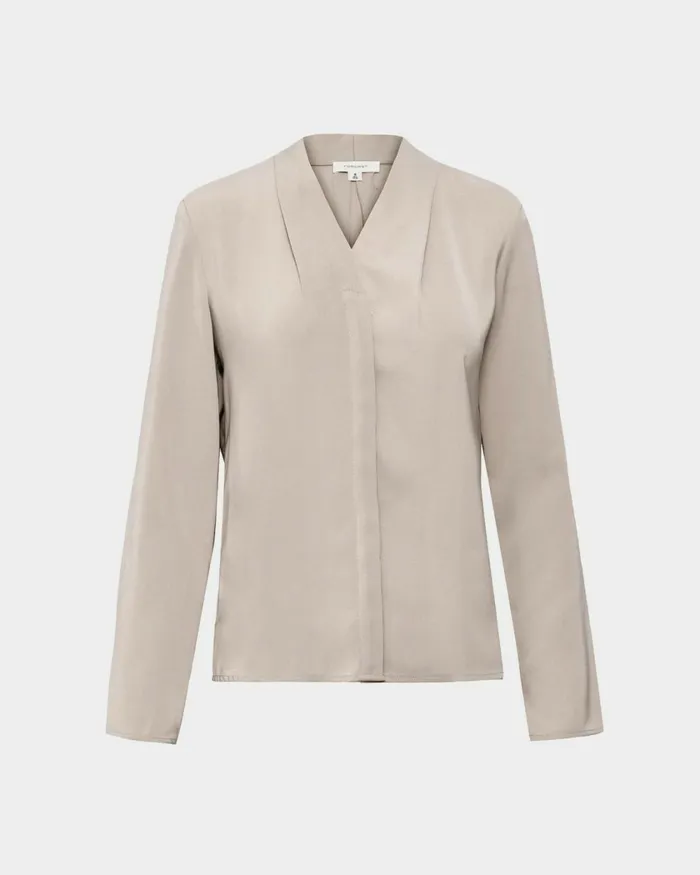 Forcast Lilian 2 Long Sleeve Blouse Light Coralsand Beigeecruivorylight Seafoamblack Women TShirts and Tops