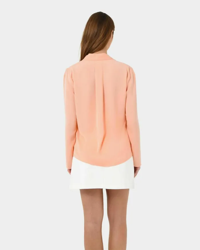 Forcast Lilian 2 Long Sleeve Blouse Light Coralsand Beigeecruivorylight Seafoamblack Women TShirts and Tops
