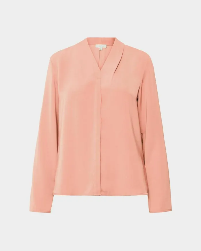 Forcast Lilian 2 Long Sleeve Blouse Light Coralsand Beigeecruivorylight Seafoamblack Women TShirts and Tops