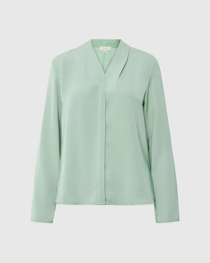 Forcast Lilian 2 Long Sleeve Blouse Light Coralsand Beigeecruivorylight Seafoamblack Women TShirts and Tops