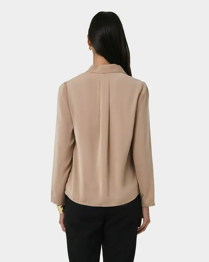 Forcast Lilian 2 Long Sleeve Blouse Light Coralsand Beigeecruivorylight Seafoamblack Women TShirts and Tops