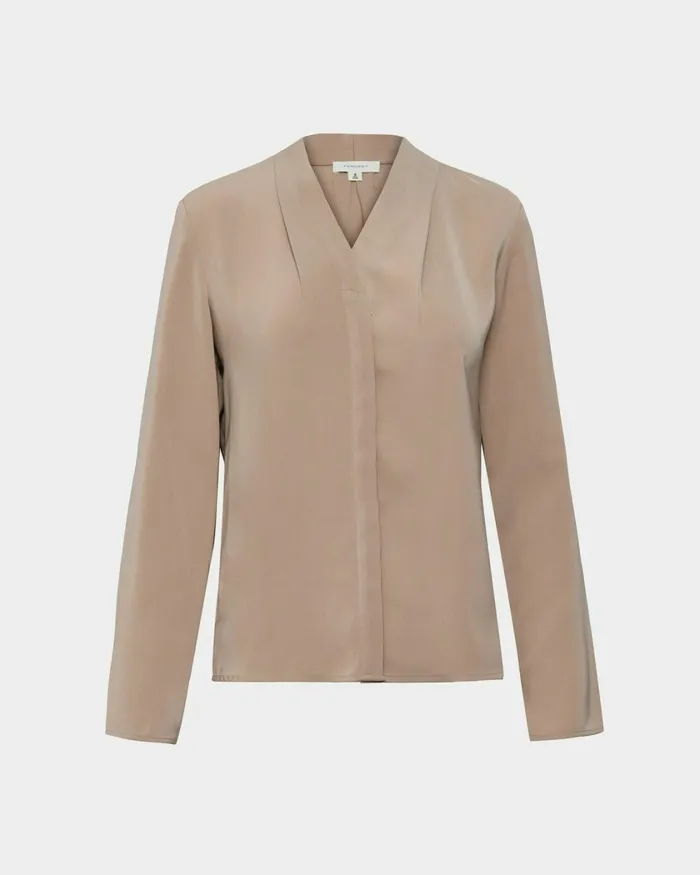 Forcast Lilian 2 Long Sleeve Blouse Light Coralsand Beigeecruivorylight Seafoamblack Women TShirts and Tops