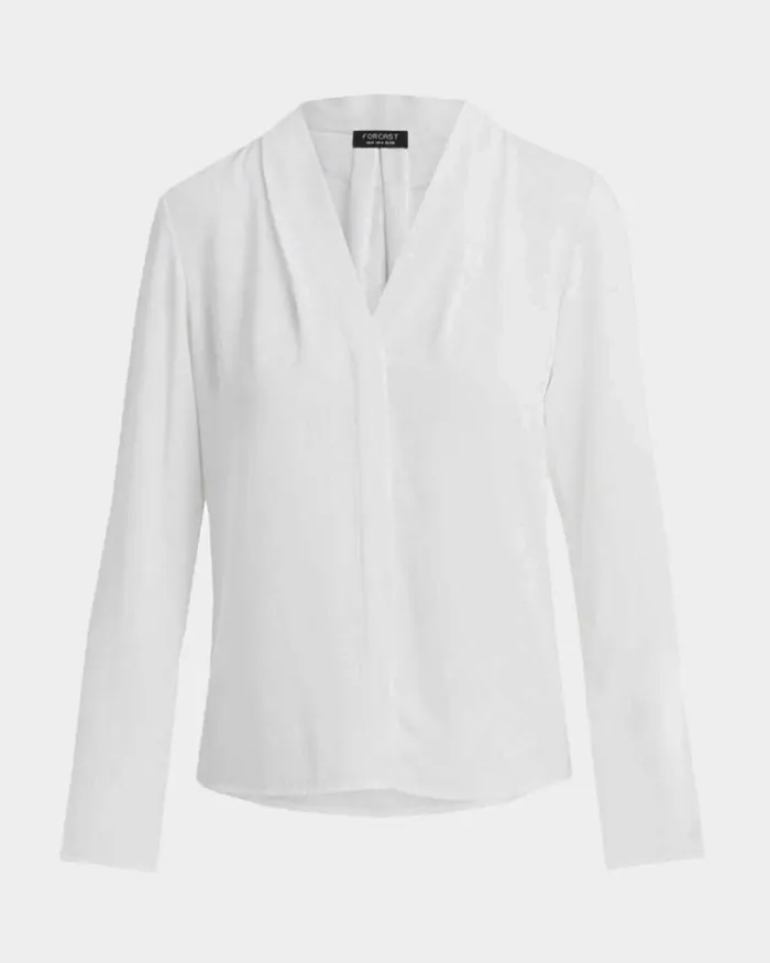 Forcast Lilian 2 Long Sleeve Blouse Light Coralsand Beigeecruivorylight Seafoamblack Women TShirts and Tops