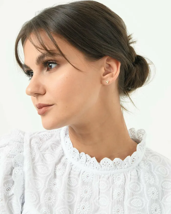 Forcast Linda 16k Gold 2pc Earring Gold Women Earrings