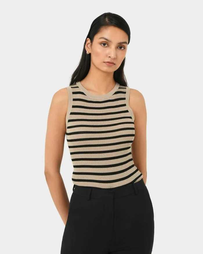 Forcast Lindy Knit Tank Top Women TShirts and Tops