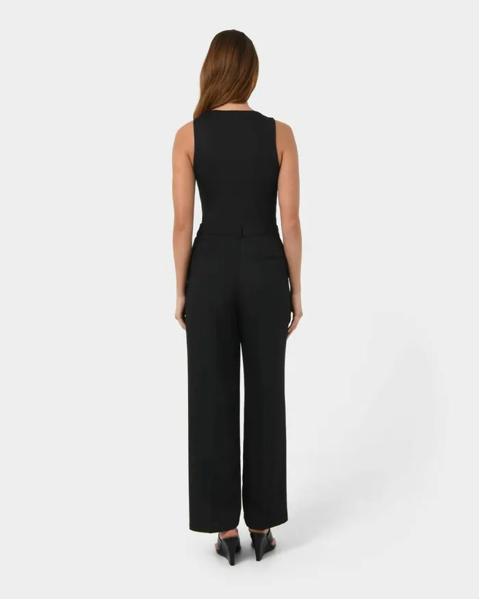 Forcast Liv Round Neck Tank Top Redtanivoryblack Women TShirts and Tops