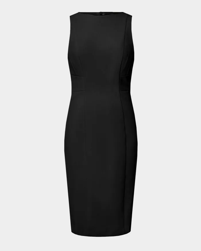 Forcast Luna Sleeveless Dress Pastel Peachblack Women Midi Dresses