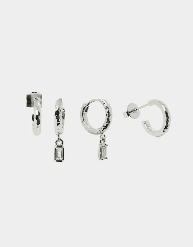 Forcast Marie Sterling Silver Earrings Goldsilver Women Earrings