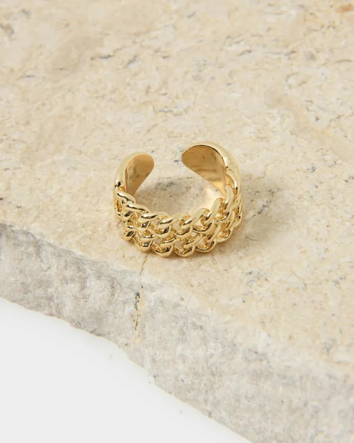 Forcast Mavis 16k Gold Plated Ring Gold Women Rings