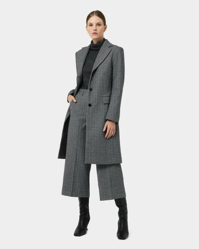 Forcast Maxine Check Coat Multi Women Coats