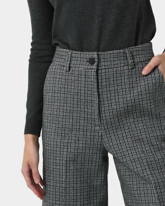 Forcast Maxine Check Culottes Multi Women Cropped Pants