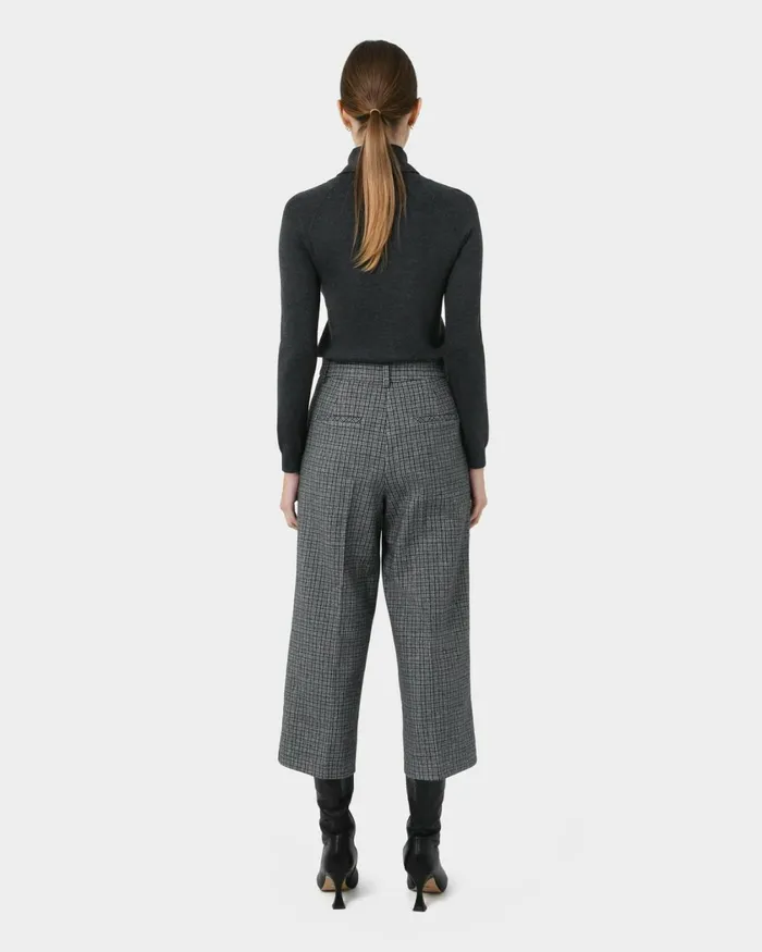 Forcast Maxine Check Culottes Multi Women Cropped Pants
