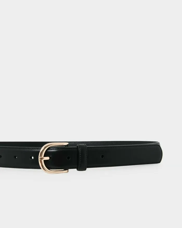 Forcast Melisa Leather Belt Black Women Belts