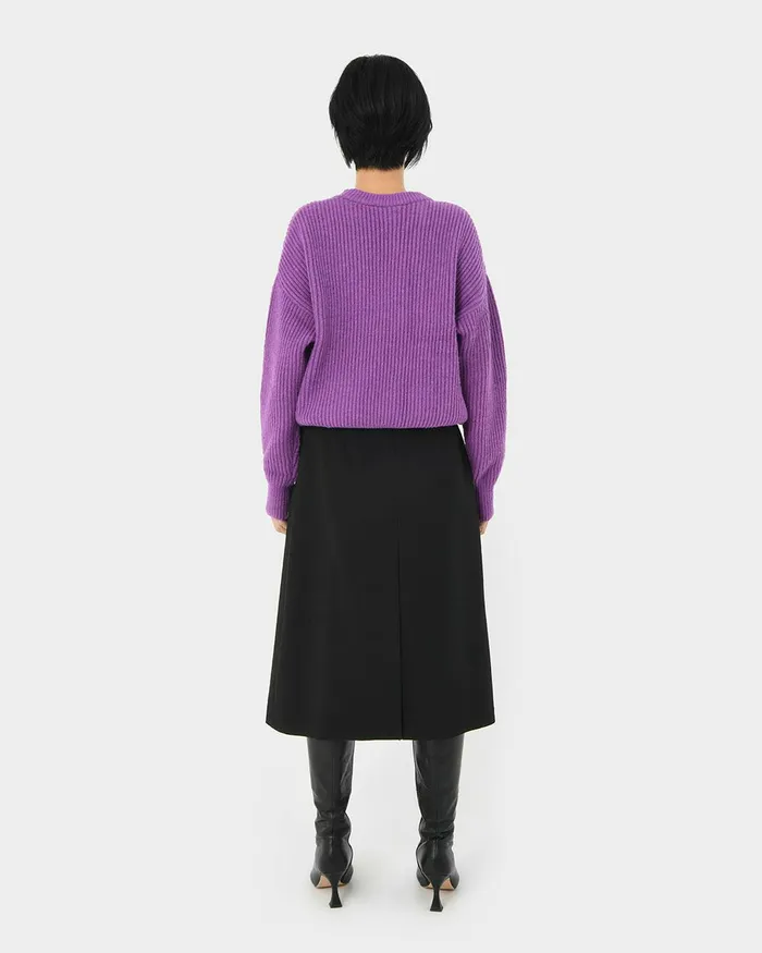 Forcast Meredith Drop Shoulder Sweater Deep Lavender Women TShirts and Tops