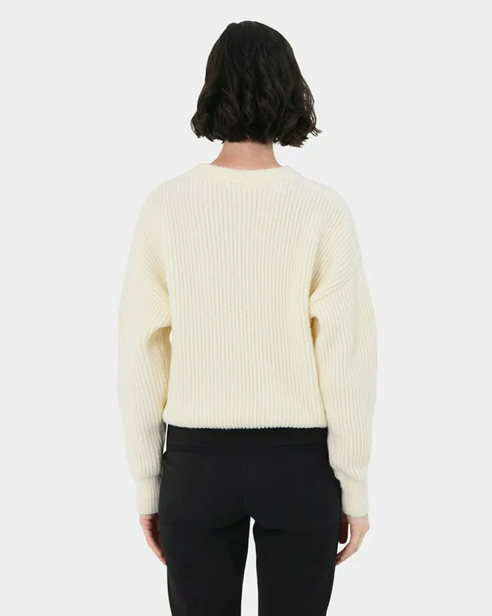 Forcast Meredith Drop Shoulder Sweater Ivory Women TShirts and Tops