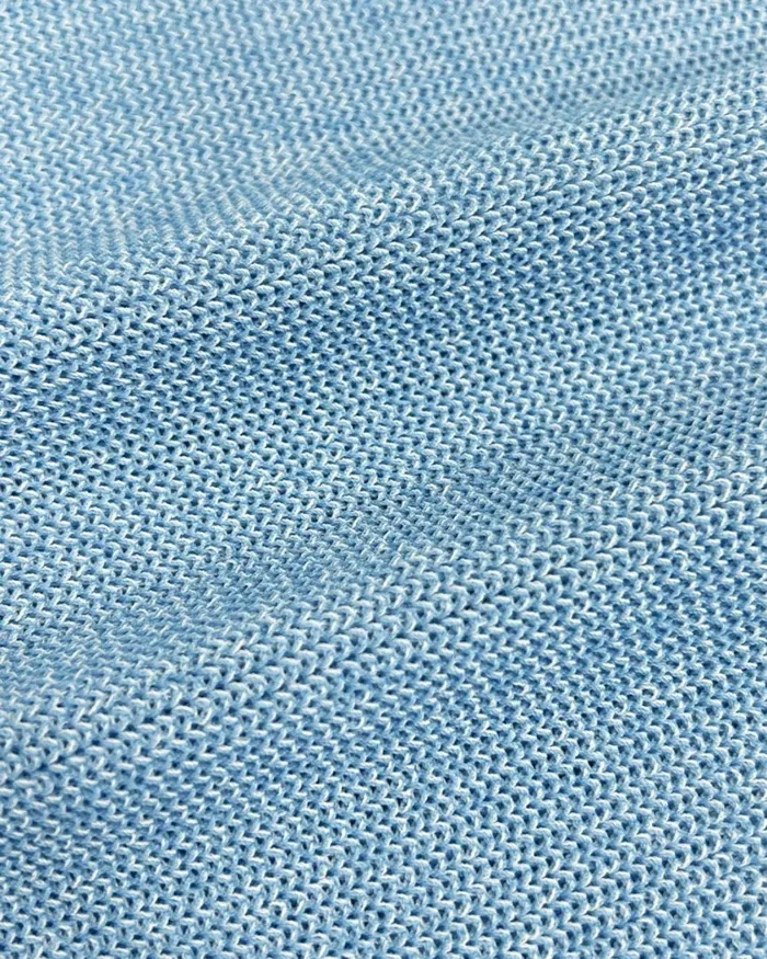 Forcast Milano Melange Knit Top Stone Blueivory Women TShirts and Tops
