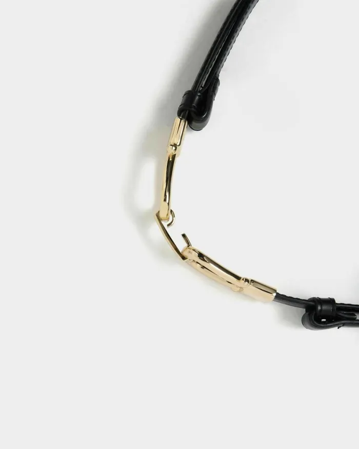 Forcast Mileena Leather Belt Black Women Belts
