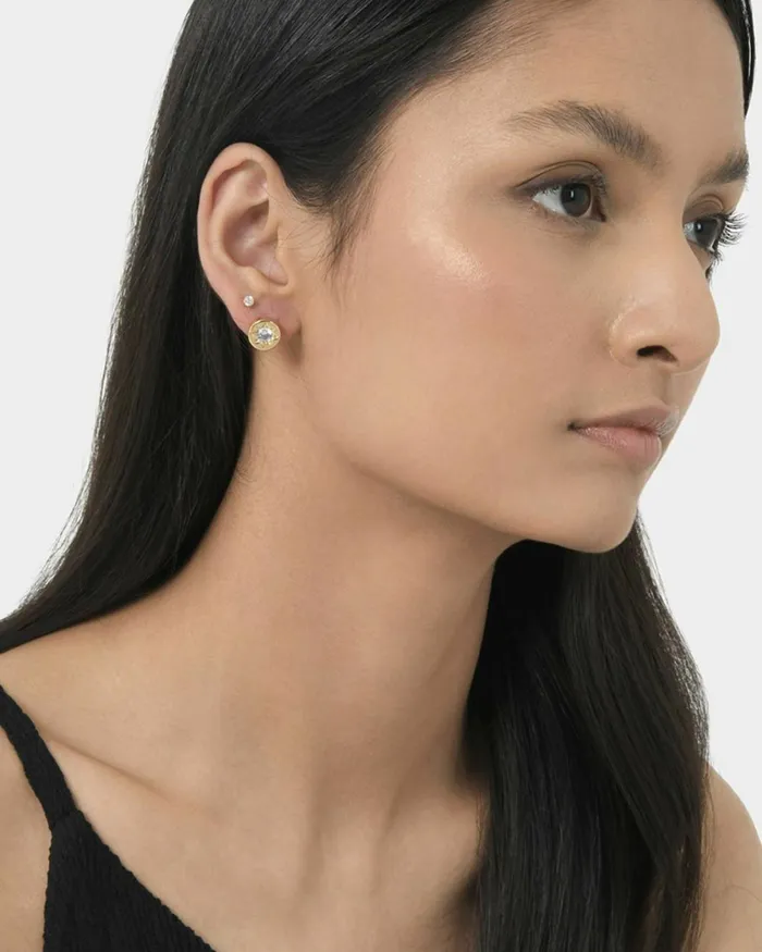 Forcast Miliana Gold Plated Earrings Rose Goldgoldsilver Women Earrings