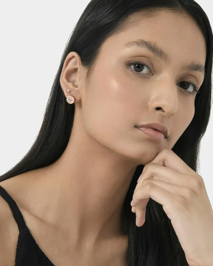 Forcast Miliana Gold Plated Earrings Rose Goldgoldsilver Women Earrings