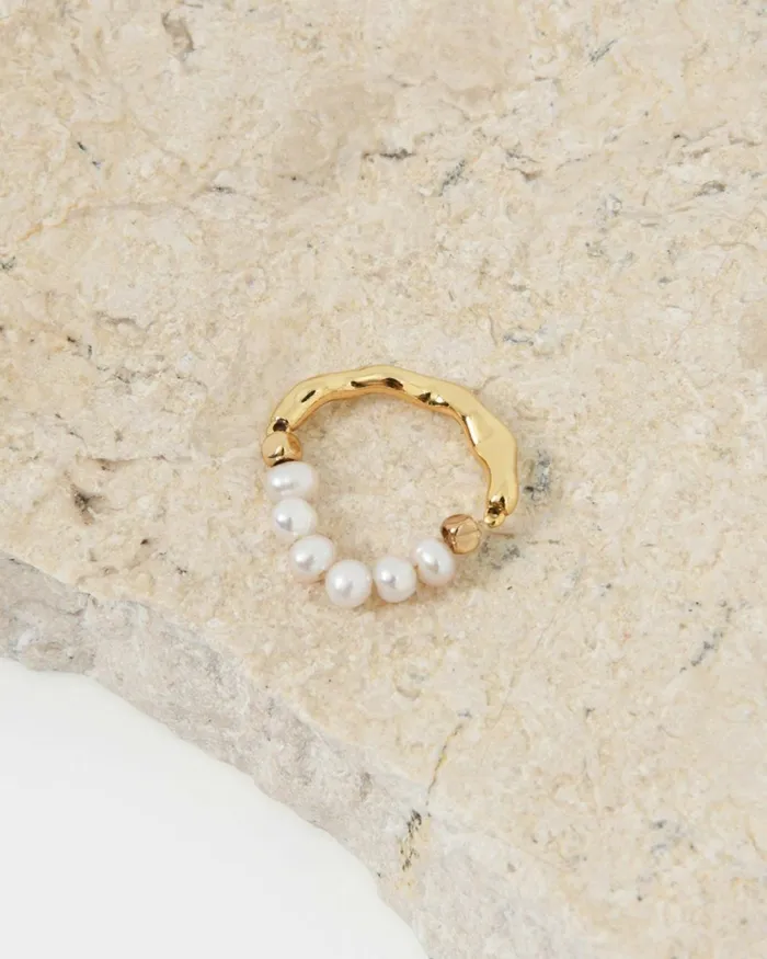 Forcast Moana 16k Gold Plated Ring Gold Women Rings