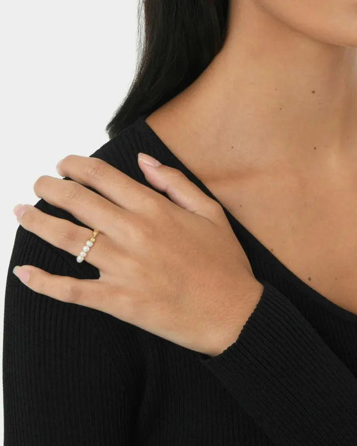 Forcast Moana 16k Gold Plated Ring Gold Women Rings