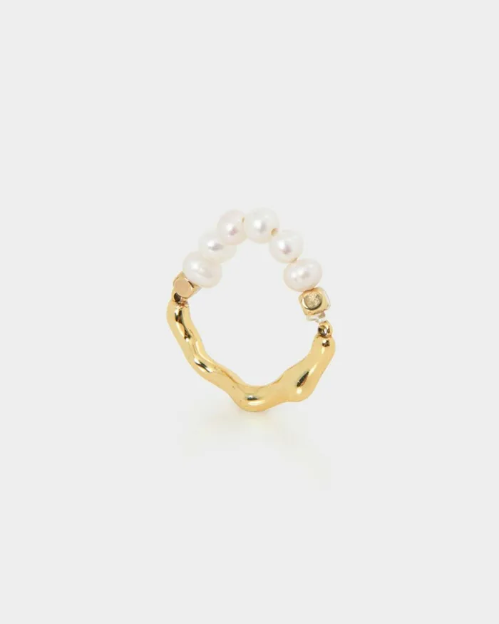 Forcast Moana 16k Gold Plated Ring Gold Women Rings