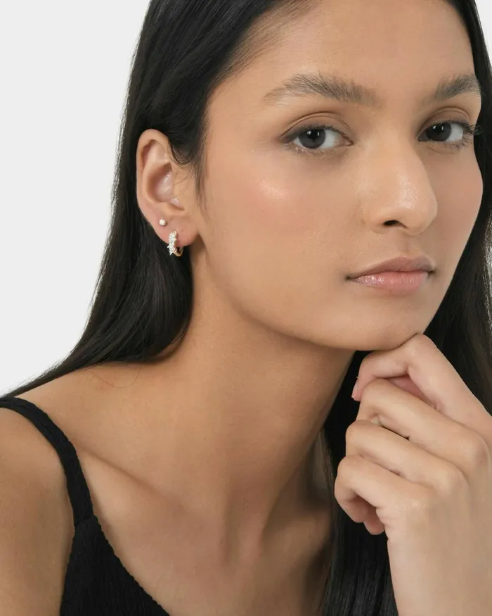 Forcast Morroca Gold Plated Earring Goldsilver Women Earrings