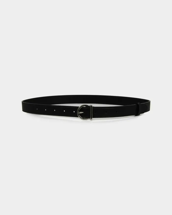 Forcast Morroco 2 Leather Belt Black Women Belts
